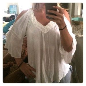 Urban outfitter white bohemian top
