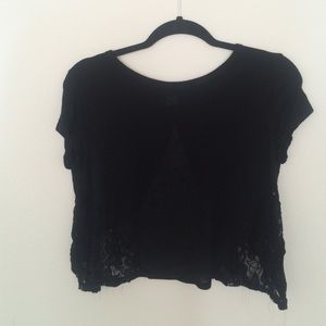 Black crop top