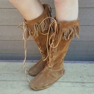 Vintage Taos Leather Moccasin Boot