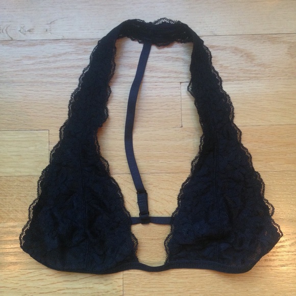 black Free People halter bralette