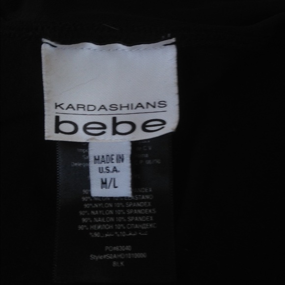 Kardashians For BeBe Black Mesh Dress - Picture 3 of 4