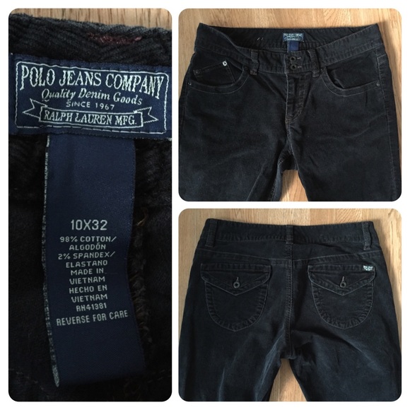 🚫Sold🚫Polo Jean Co. black corduroy pants sz 10. - Picture 3 of 4
