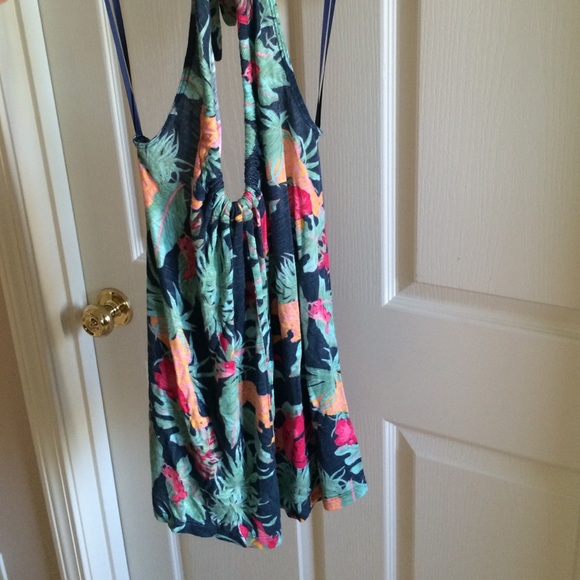 Floral halter top
