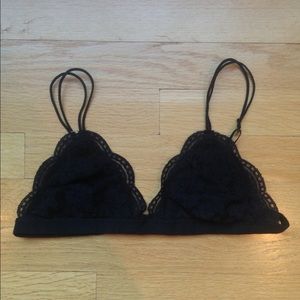 black Urban Outfitters bralette