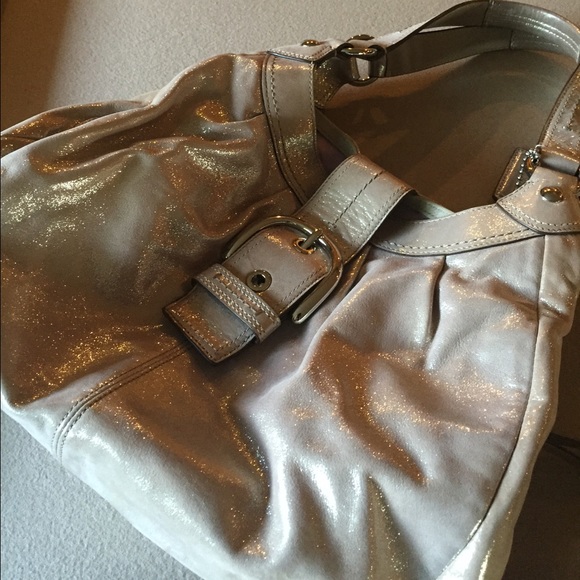 Coach Sparkly Silver shoulder bag
