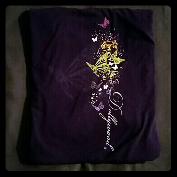 Dollywood Purple Butterfly Shirt! NWOT