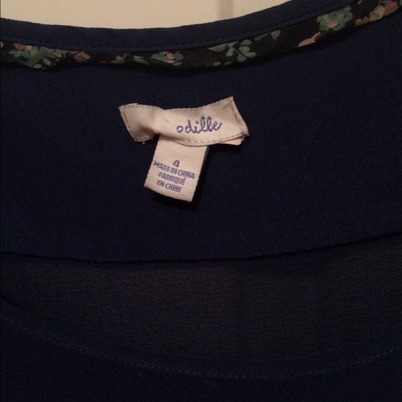 Navy anthropolgie top - Picture 3 of 4