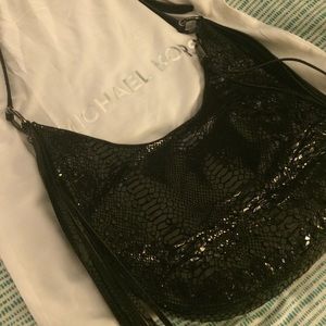 MK Crystal Black Patent Crossbody