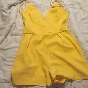 Yellow romper