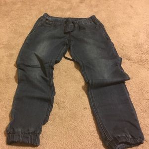 Soft denim joggers