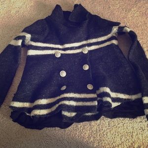 Peacoat/sweater