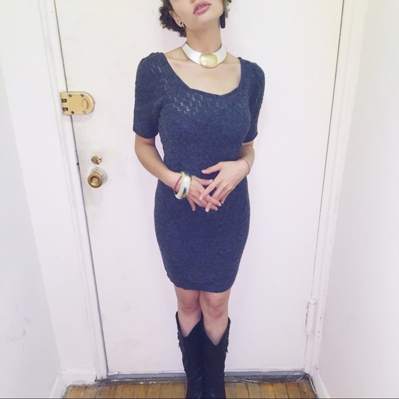 Free People Grey Knit Dress