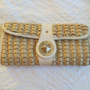 Kate spade straw clutch