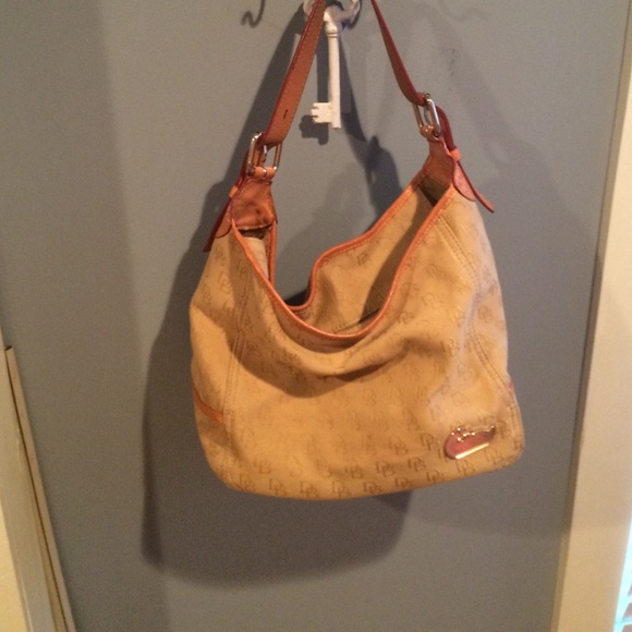 Dooney and Burke tan hobo bag