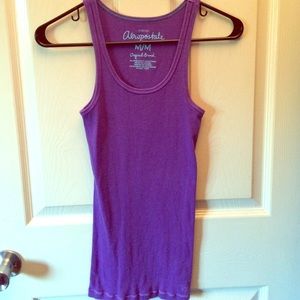 Aeropostale purple ribbed tank