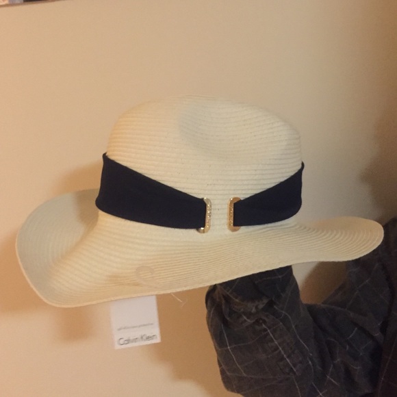 Calvin Klein Cream Sun Hat