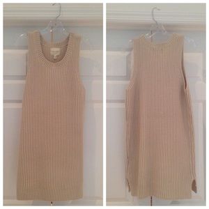 ivory Urban Outfitters sleeveless sweater dress