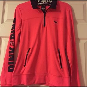 PINK rare hot pink "ultimate" half zip