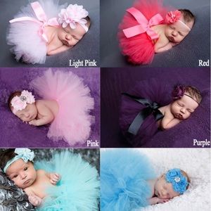 Infant/Newborn Girls Headband & Tutu Skirts