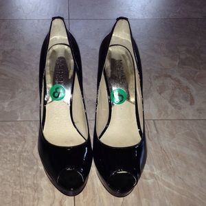 Michael Kors Black Patten Leather High Heel