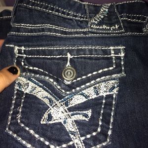Brand New Amethyst Sequin Jeans