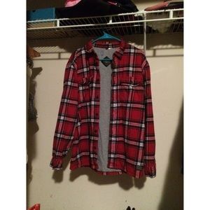 flannel button up