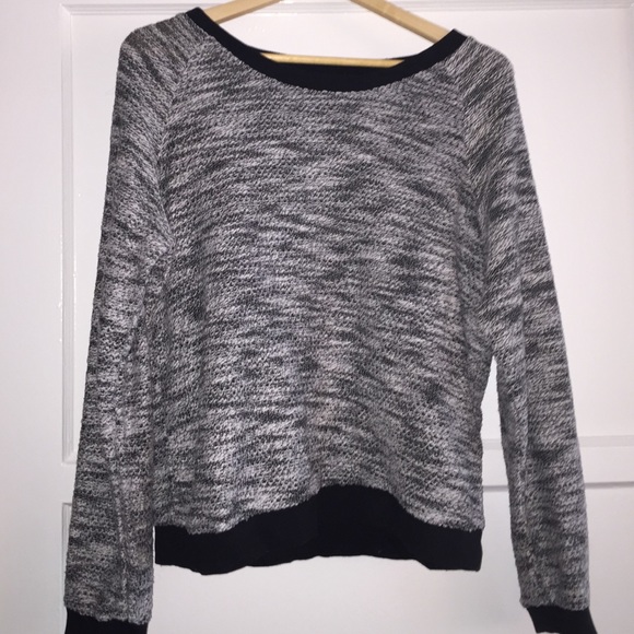 Black & White Light Knit Sweater