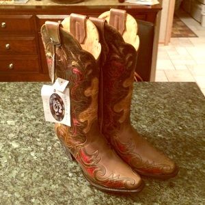 NEW with tags- Authentic Cowboy Boots