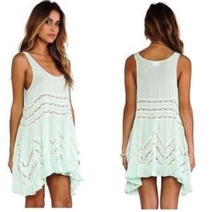 | New | Free People Spring Green Trapeze Slip