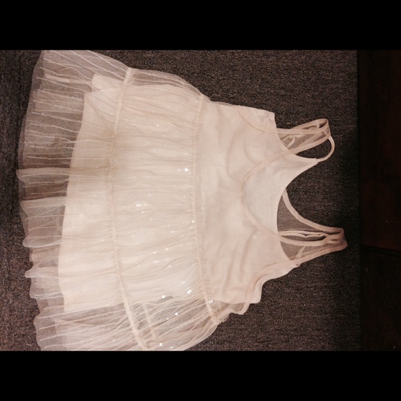 American Eagle sequined babydoll top Sz M - Picture 2 of 2