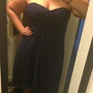 Navy blue cocktail dress