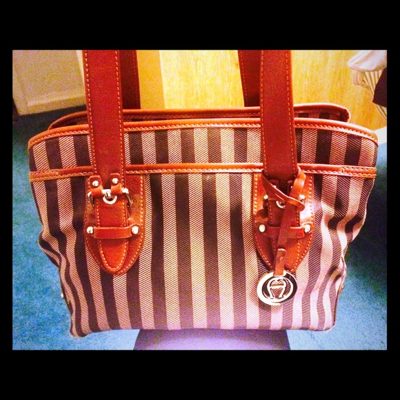 Attienne Aigner Canvas Handbag. Large Sized. - Picture 1 of 4
