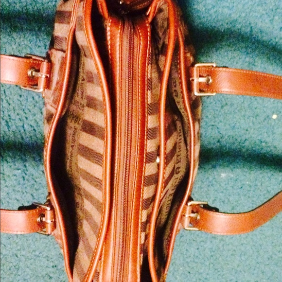 Attienne Aigner Canvas Handbag. Large Sized. - Picture 3 of 4