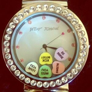 Betsey Johnson Floating Hearts Watch
