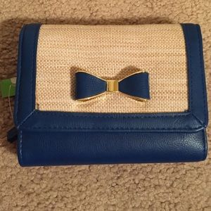 Kelly & Katie blue-bowed wallet
