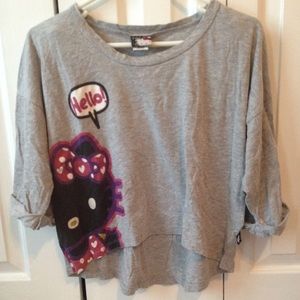 SOLDHello Kitty Dolman Gray Top