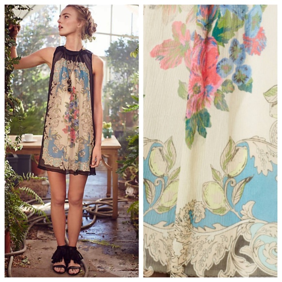 ♦️SOLD♦️ Anthropologie Flora Vignette Dress - Picture 2 of 3