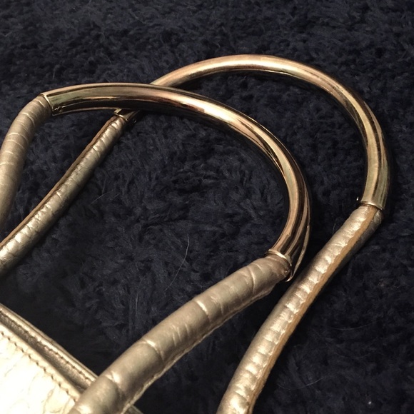 Furla Silver Leather Tote - Picture 3 of 4