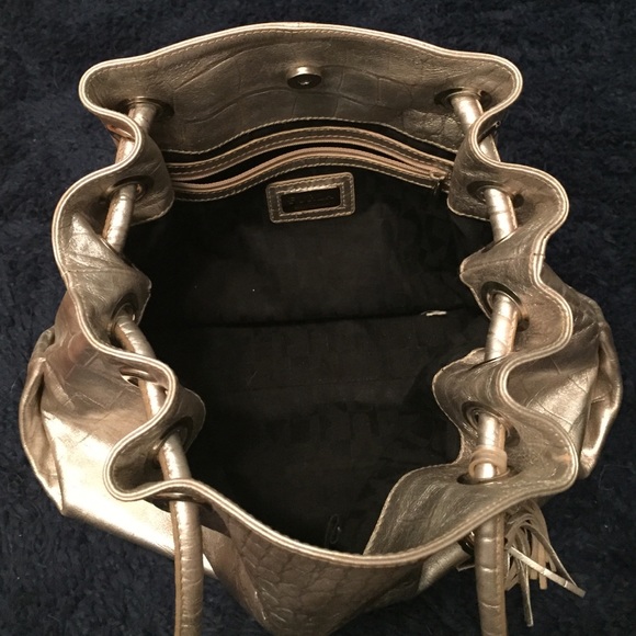 Furla Silver Leather Tote - Picture 4 of 4