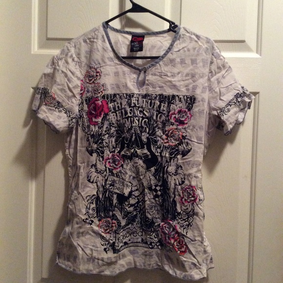 💖Eckored Scrub Top💖