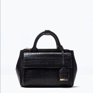 Zara croc handbag
