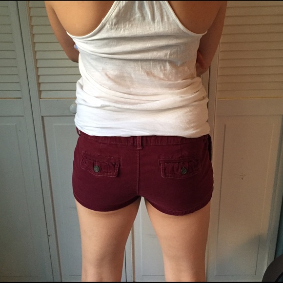 Maroon shorts from Abercrombie