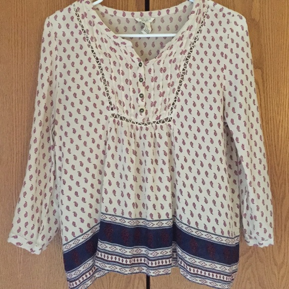 Patterned Forever 21 Blouse
