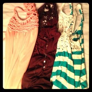 Three tank tops