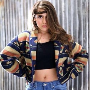 SOLD - Vintage Aztec Print Blazer