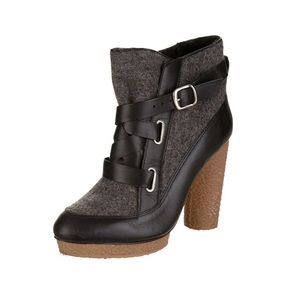 NWOT Loeffler Randall Shearling Ankle Boots