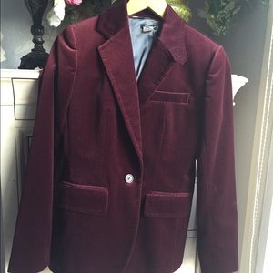 J Crew stunning maroon regent blazer