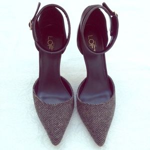 LOFT Pointed Heels with Ankle Straps