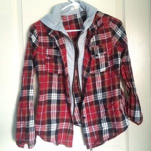 Hooded flannel