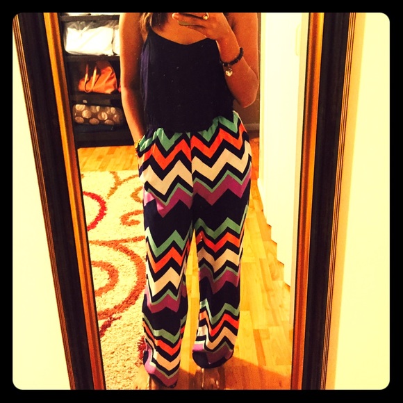 Chevron jumpsuit